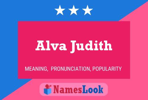 Постер имени Alva Judith