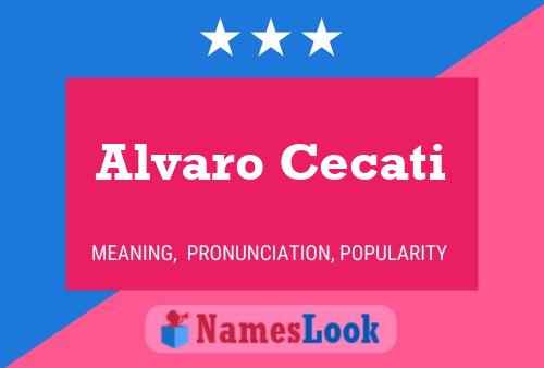 Постер имени Alvaro Cecati