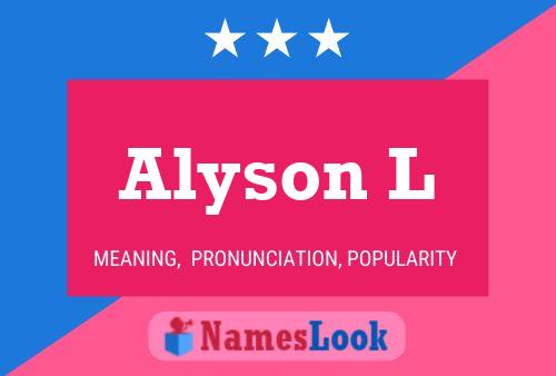 Постер имени Alyson L