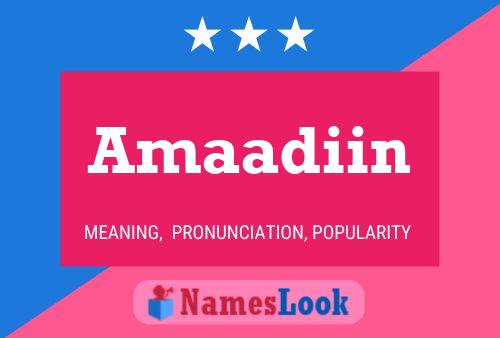 Постер имени Amaadiin