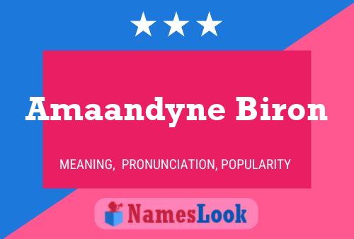 Постер имени Amaandyne Biron