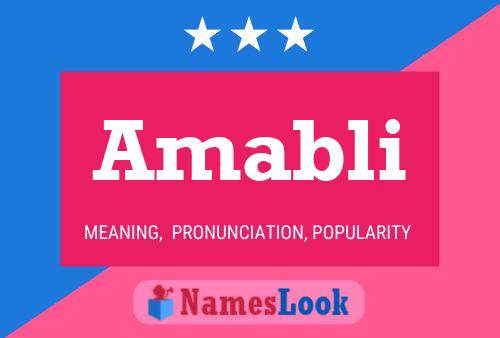 Постер имени Amabli