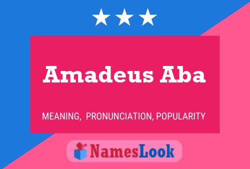 Постер имени Amadeus Aba