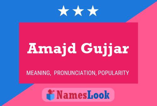 Постер имени Amajd Gujjar