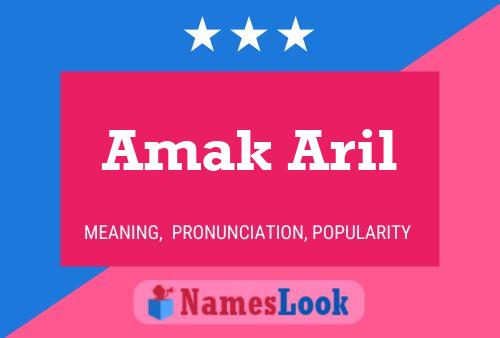 Постер имени Amak Aril