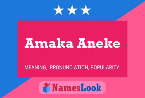 Постер имени Amaka Aneke