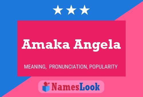 Постер имени Amaka Angela