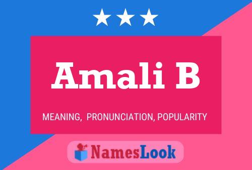 Постер имени Amali B