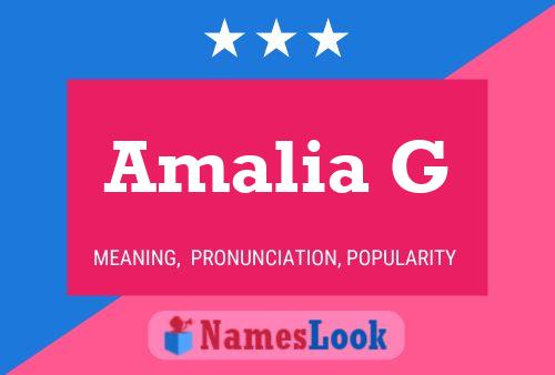 Постер имени Amalia G