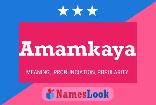 Постер имени Amamkaya