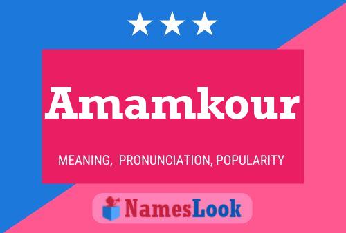 Постер имени Amamkour