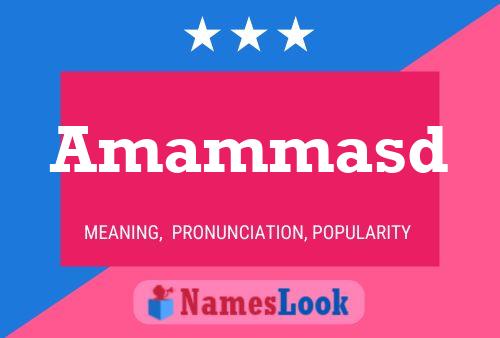 Постер имени Amammasd