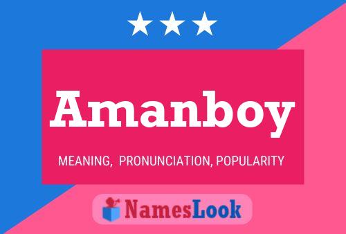 Постер имени Amanboy