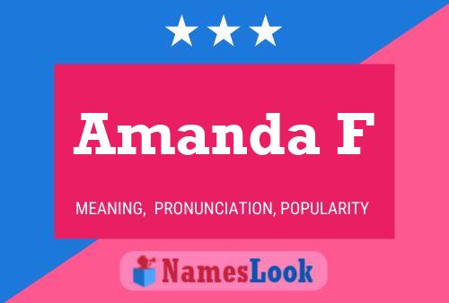 Постер имени Amanda F