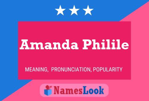 Постер имени Amanda Philile