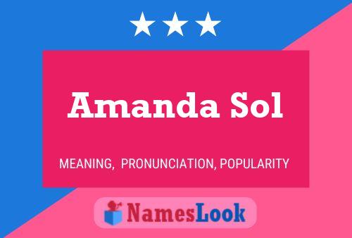 Постер имени Amanda Sol