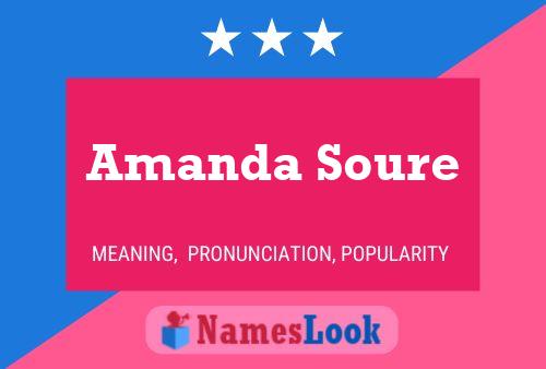 Постер имени Amanda Soure