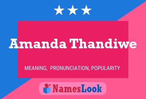 Постер имени Amanda Thandiwe