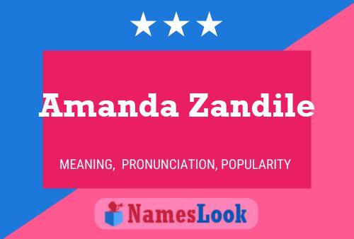 Постер имени Amanda Zandile