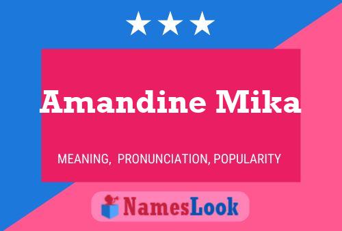 Постер имени Amandine Mika