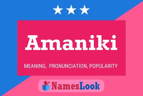 Постер имени Amaniki