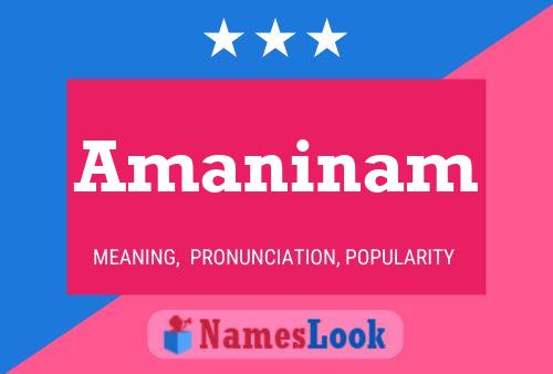 Постер имени Amaninam