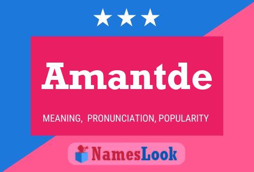 Постер имени Amantde