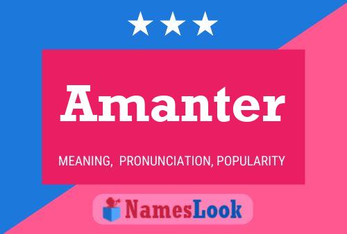 Постер имени Amanter