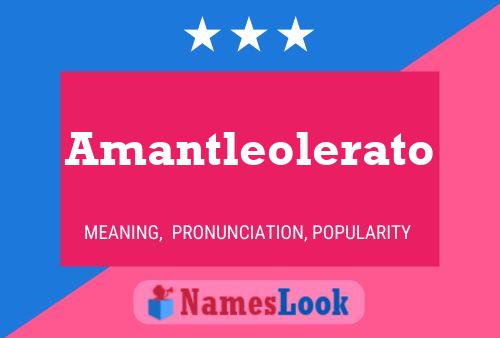 Постер имени Amantleolerato