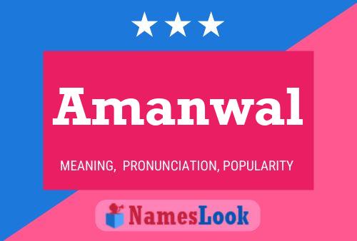 Постер имени Amanwal