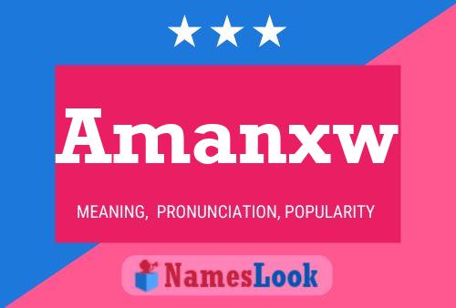 Постер имени Amanxw