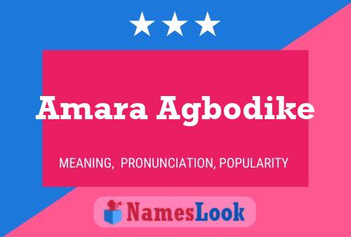 Постер имени Amara Agbodike