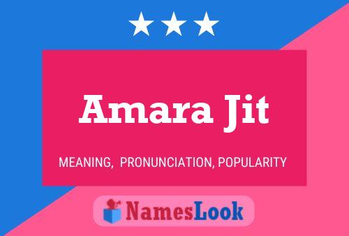 Постер имени Amara Jit