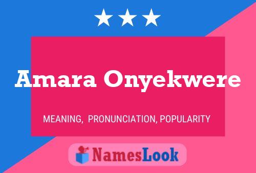 Постер имени Amara Onyekwere