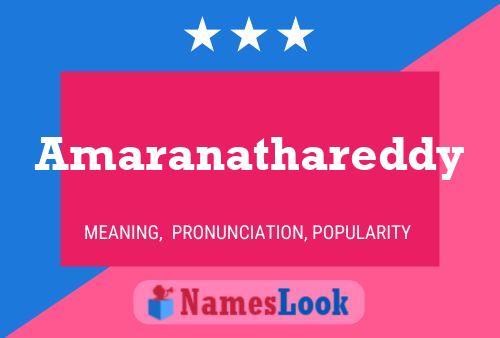 Постер имени Amaranathareddy