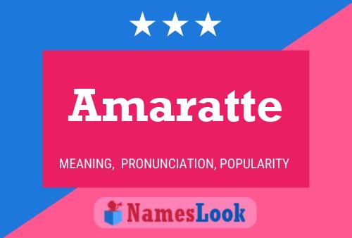 Постер имени Amaratte