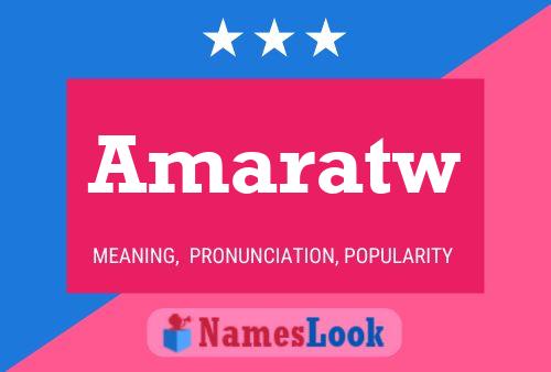 Постер имени Amaratw