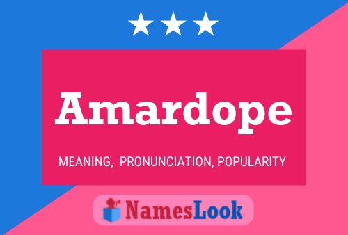 Постер имени Amardope