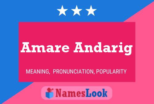 Постер имени Amare Andarig