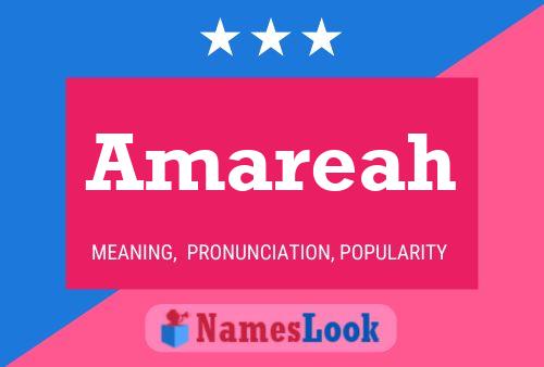 Постер имени Amareah