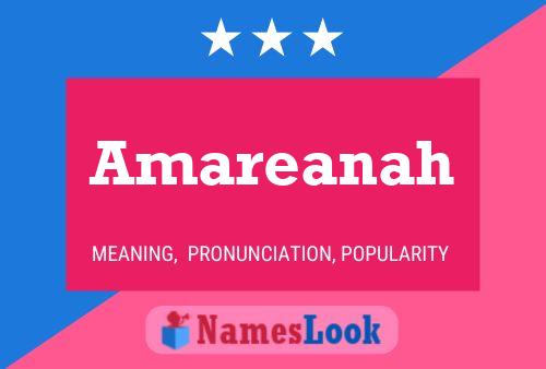 Постер имени Amareanah