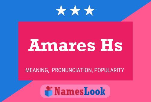 Постер имени Amares Hs