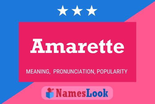 Постер имени Amarette