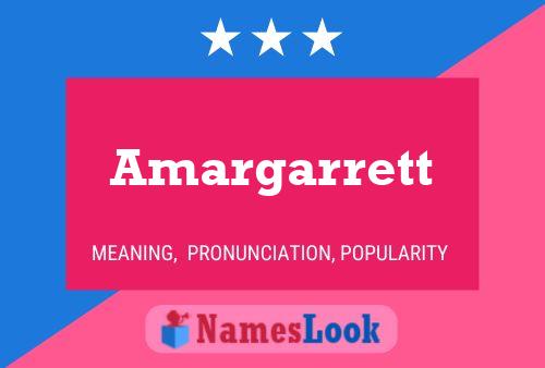 Постер имени Amargarrett