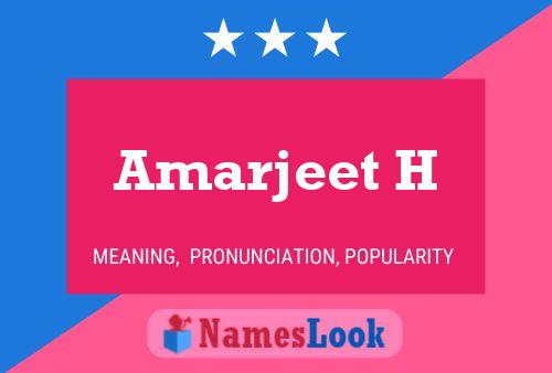 Постер имени Amarjeet H