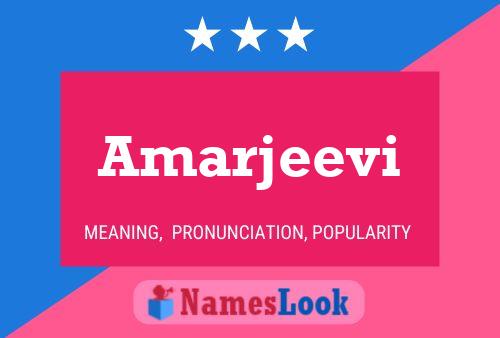 Постер имени Amarjeevi