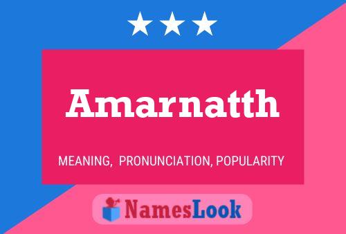 Постер имени Amarnatth