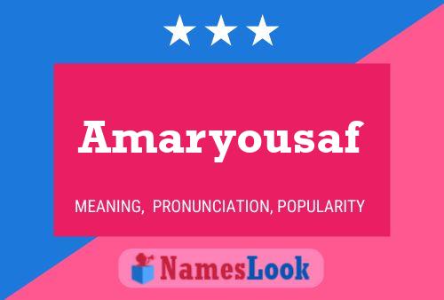 Постер имени Amaryousaf