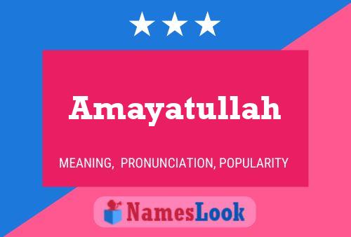 Постер имени Amayatullah