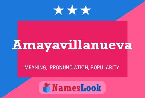 Постер имени Amayavillanueva